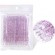 Микробраши для ресниц в пакете 100шт / розовые с блесками 