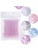 Микробраши для ресниц в пакете 100шт / розовые с блесками 